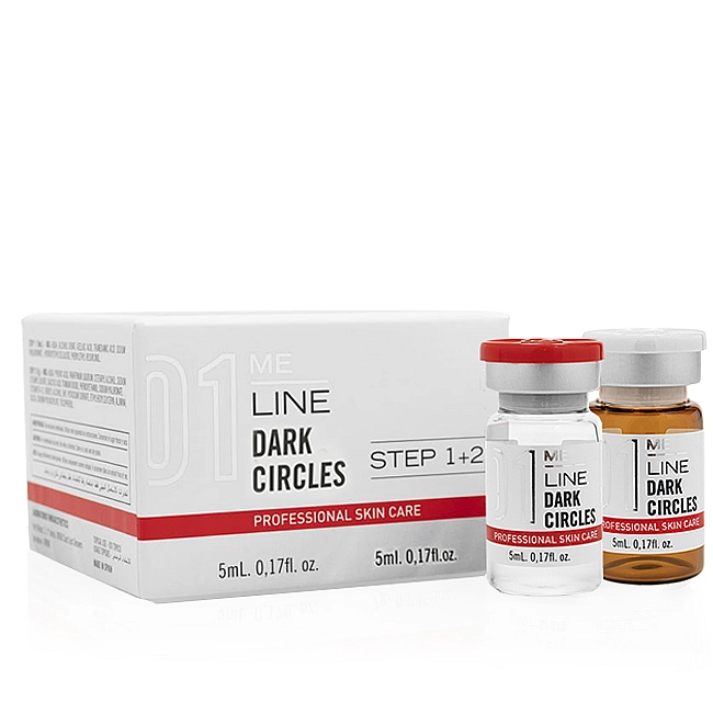 MeLine 01 Dark Circles step 1 & step 2 5ml (1. step x 5ml + 2. step x 5ml) MeLine 01 Dark Circles step 1 & step 2 5ml (1. step x 5ml + 2. step x 5ml)