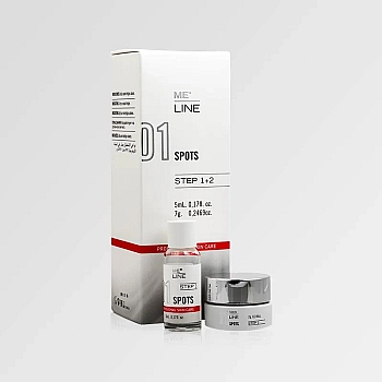 MeLine 01 Spots step 1, 5ml + step 2, 7gr. (1. step x 5ml + 2. step x 7g.)