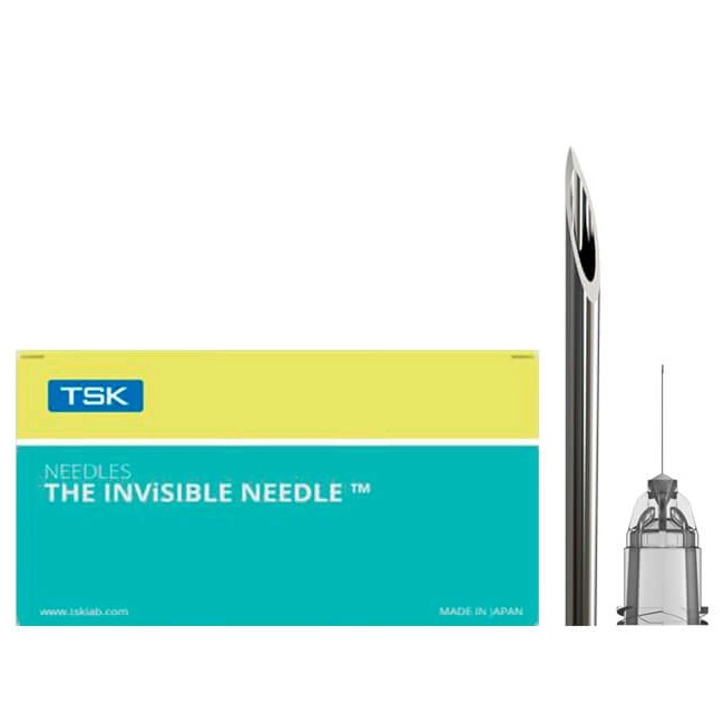 TSK The Invisible Needle 34G x 9mm - LDS-02009-100 (100 x sharp needles)