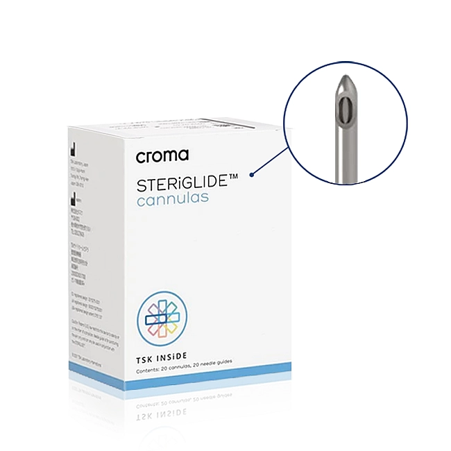 Croma TSK Steriglide Cannula 25G x 38mm - SGC-25038-C020 (20 x kits) Croma TSK Steriglide Cannula 25G x 38mm - SGC-25038-C020 (20 x kits)
