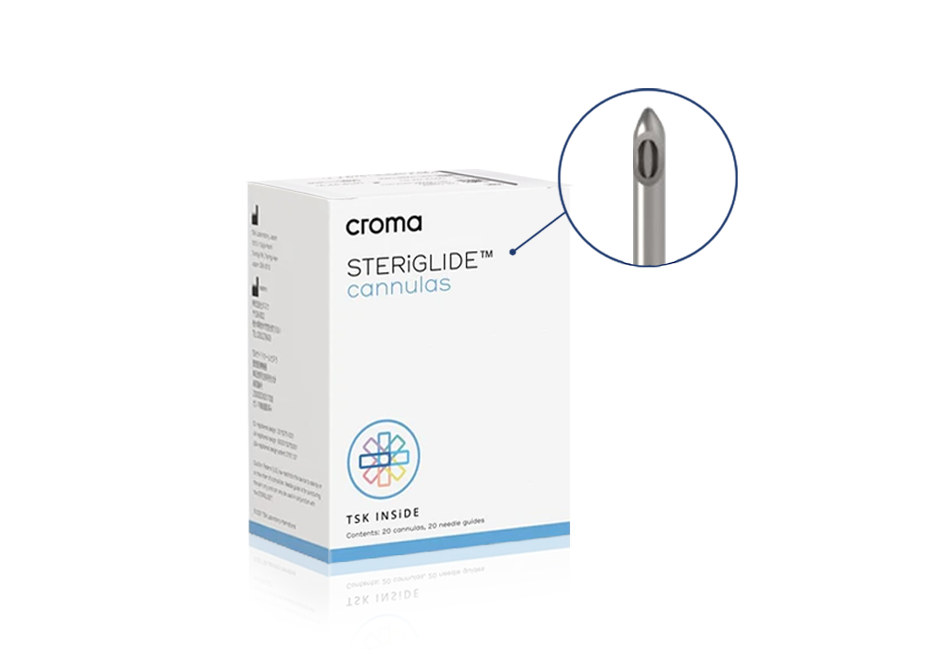 Croma TSK Steriglide Cannula 22G x 50mm - SGC-22050-C020 (20 x kits) Croma TSK Steriglide Cannula 22G x 50mm - SGC-22050-C020 (20 x kits)