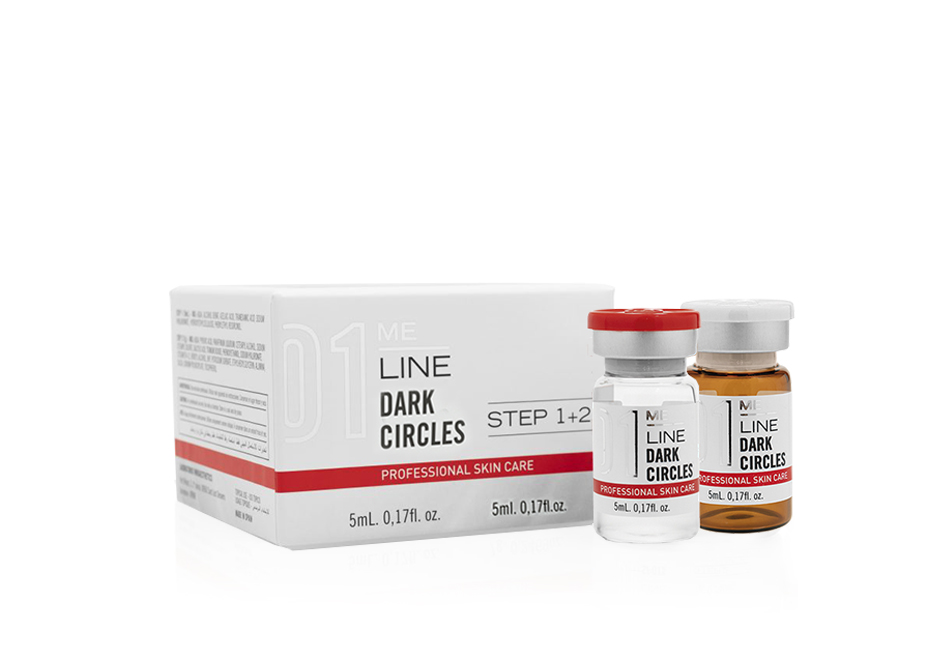 MeLine 01 Dark Circles step 1 & step 2 5ml (1. step x 5ml + 2. step x 5ml) MeLine 01 Dark Circles step 1 & step 2 5ml (1. step x 5ml + 2. step x 5ml)